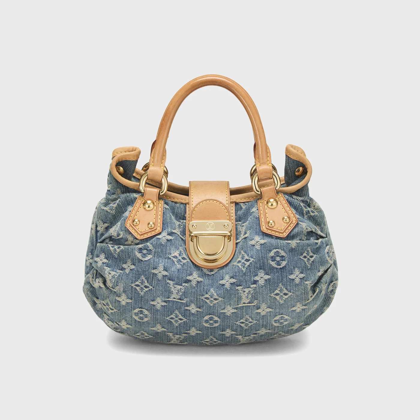 Louis Vuitton Monogram Denim Pleaty Bag - Blue